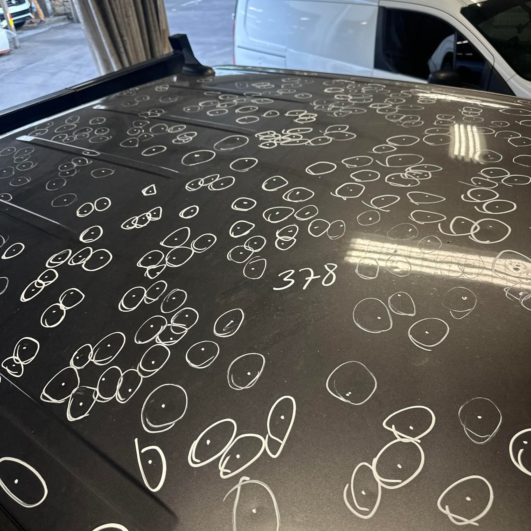 Panel mapped before repair